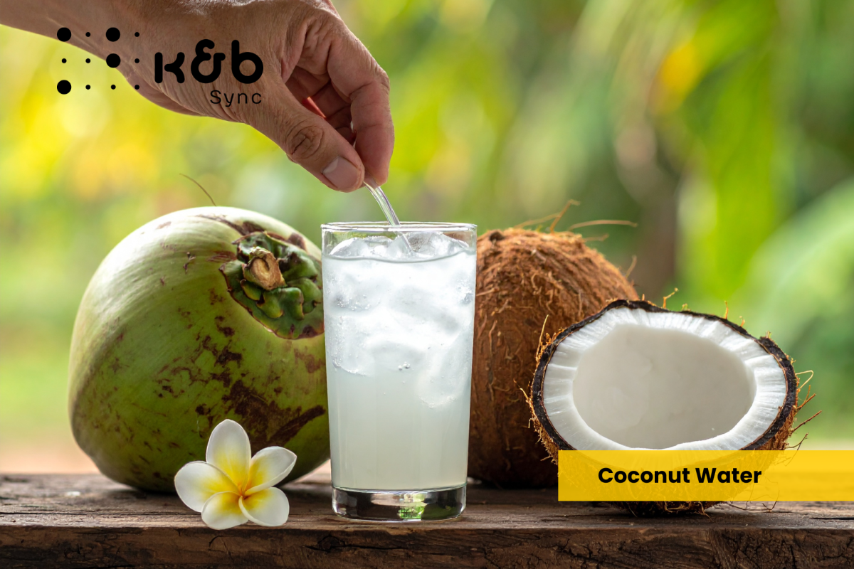 Coconut water, global trade, coconut water export, K&B Sync