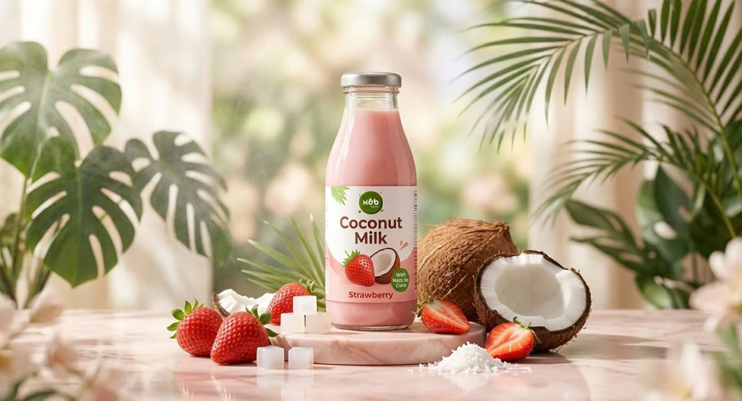 KB Sync Coconut Milk Drink Strawberry Flavor