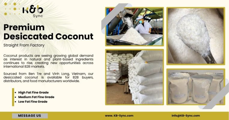 desiccated coconut, global trade, Vietnam origin, Supplier, B2B supplier